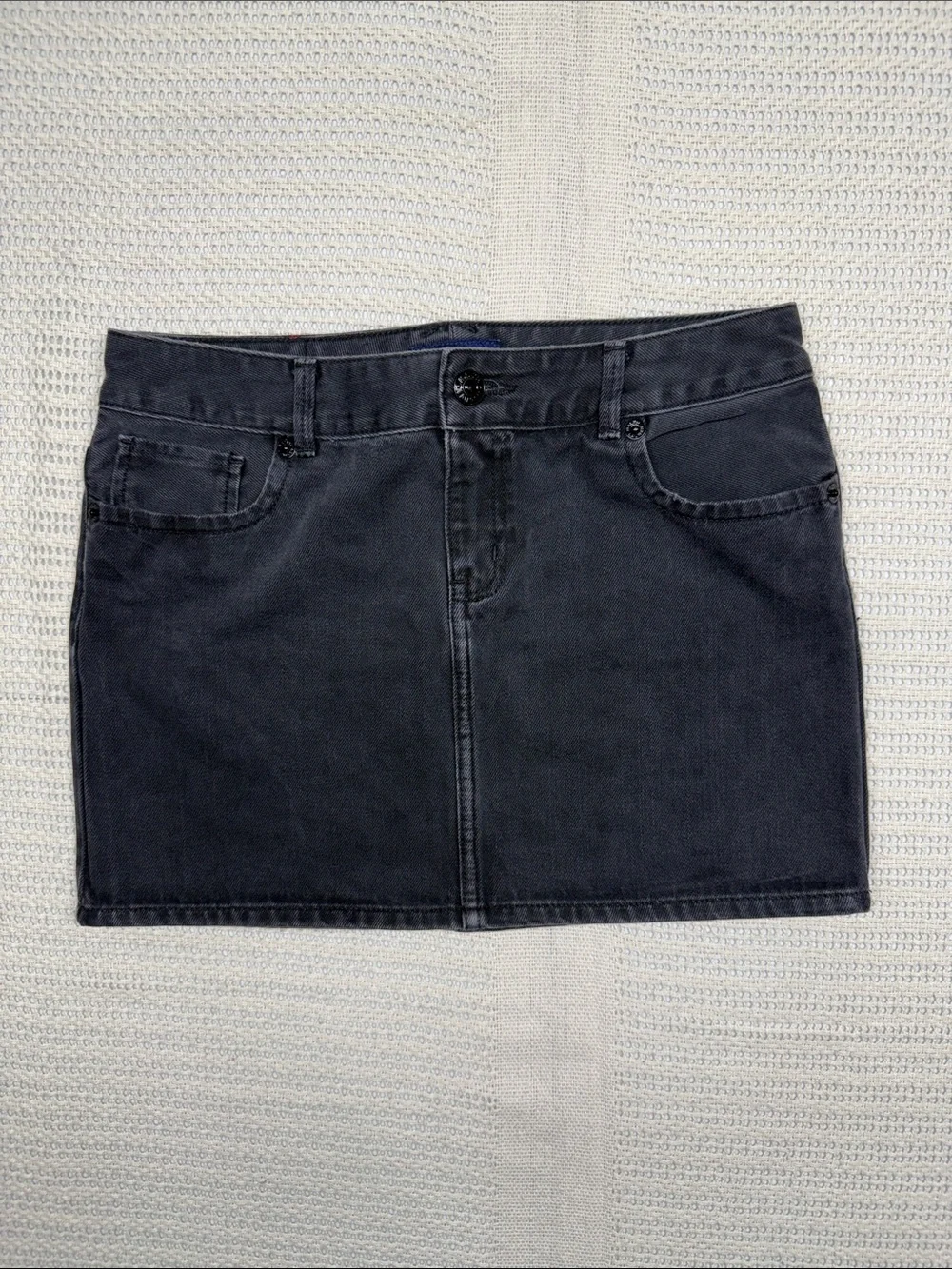Ralph Lauren Charcoal Denim Mini Skirt